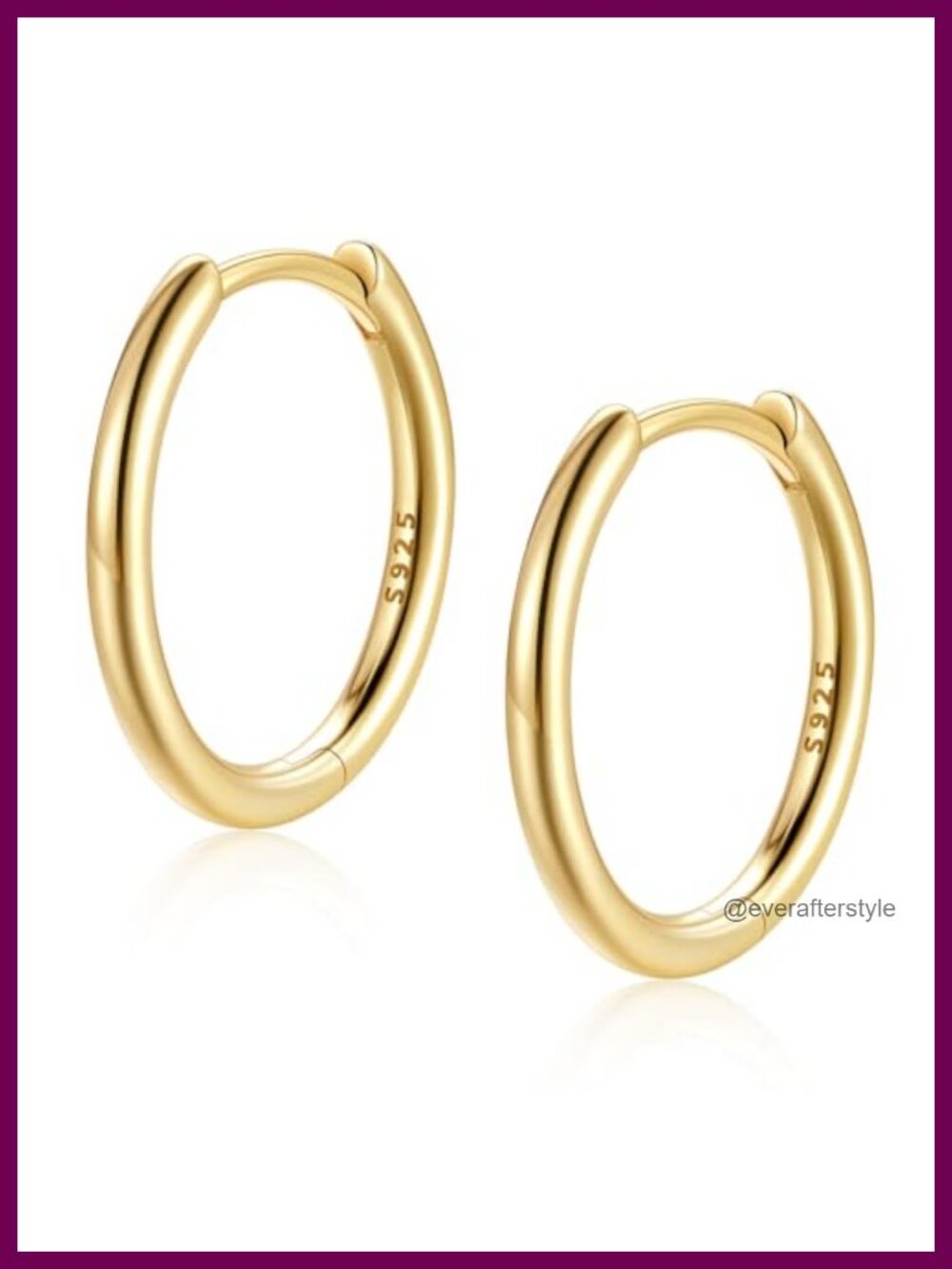 925 Sterling Silver Small Huggie Hoop Earrings for Women Hypoallergenic